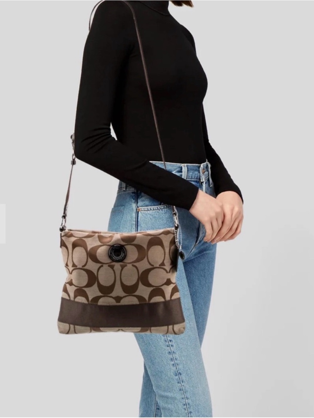 COACH Signature Canvas Crossbody Bag